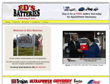 Tablet Screenshot of edsbatteries.com